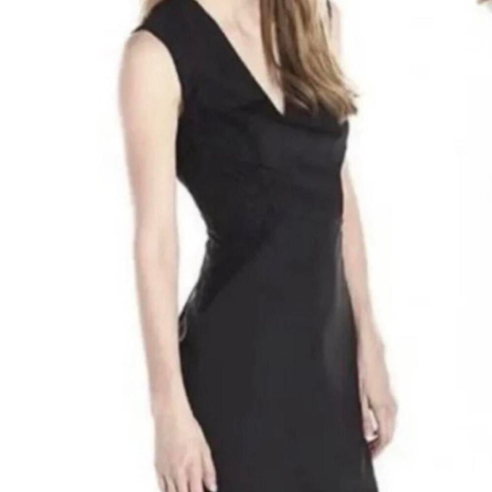 Rebecca Taylor Wool Lace Dress Women's Size 4 Black
